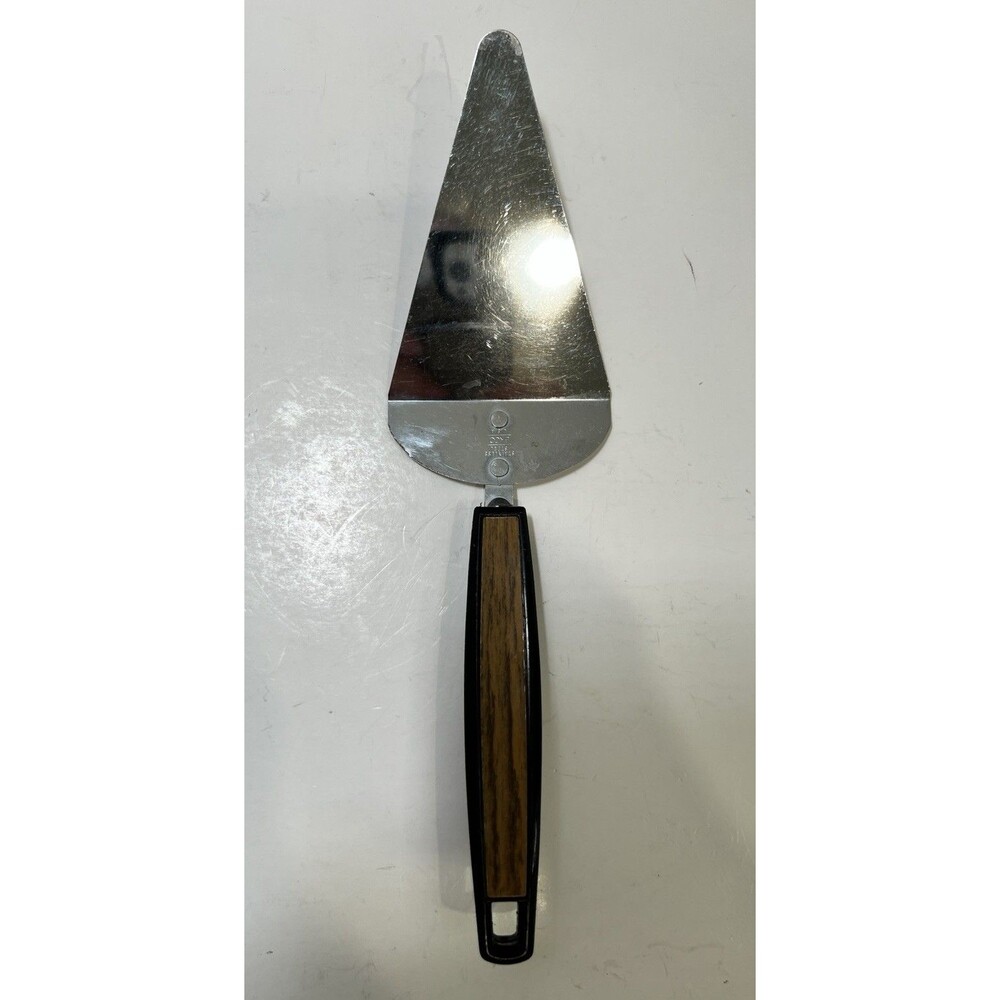 Ekco Pie Cake Dessert Server Chrome Plastic Handle Cooking Utensil USA Vintage